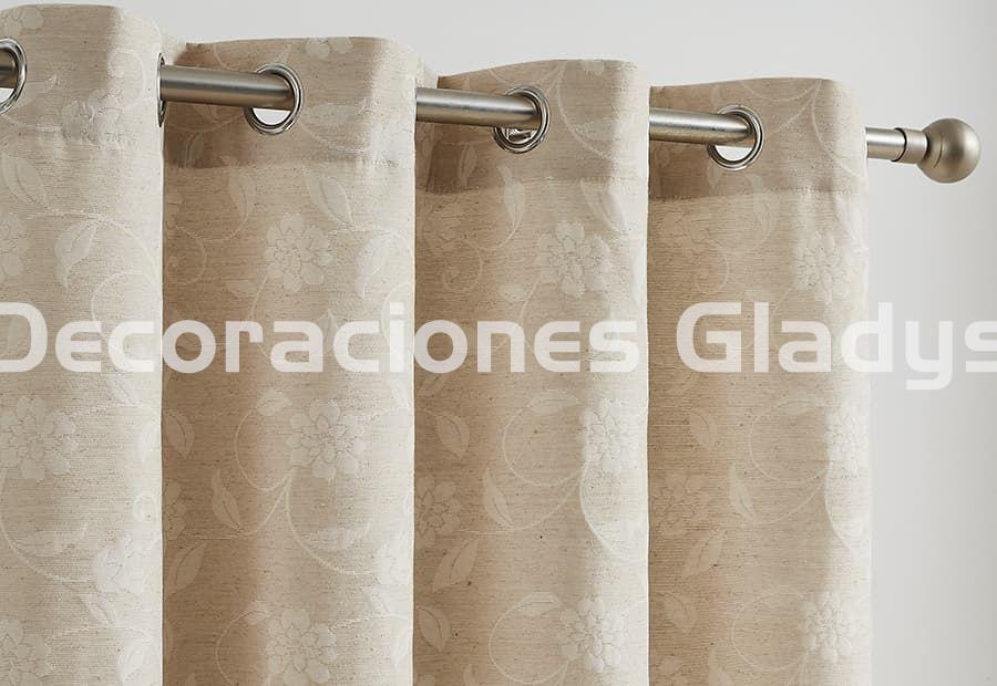 CORTINA JACQUARD FLOWERS - Imagen 1