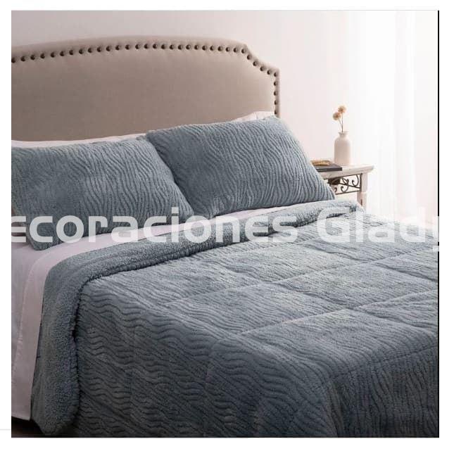 EDREDON JACQUARD CEDRIC AGUA MARINA - Imagen 1