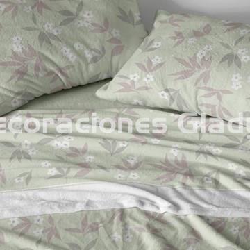 sábanas coralina de Cuna Cometa - Textiles Gomera
