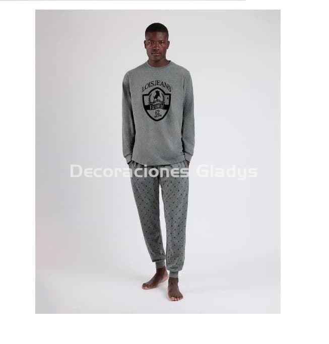 PIJAMA HOMBRE LUX 62162 GRIS LOIS - Imagen 1