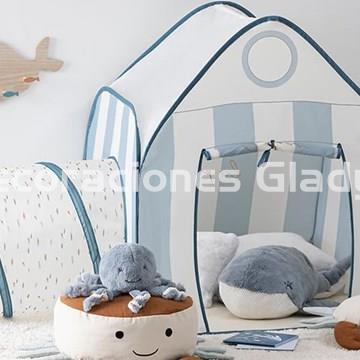 Cama tipi infantil NAKANA 90 x 160 gris claro